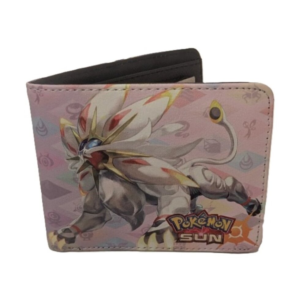 Solgaleo Lunala Pokémon Sun Moon Bifold Wallet ID Card Holder